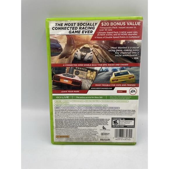 Need for Speed Most Wanted - Microsoft Xbox 360 - TESTED CIB - Picture 2 of 4